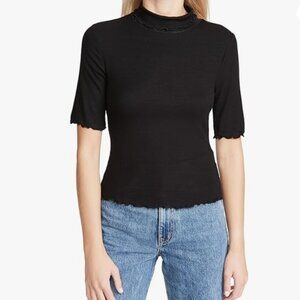 NWT BB Dakota by Steve Madden Women's M Lay It on Me Topknit Shirt Top Tee